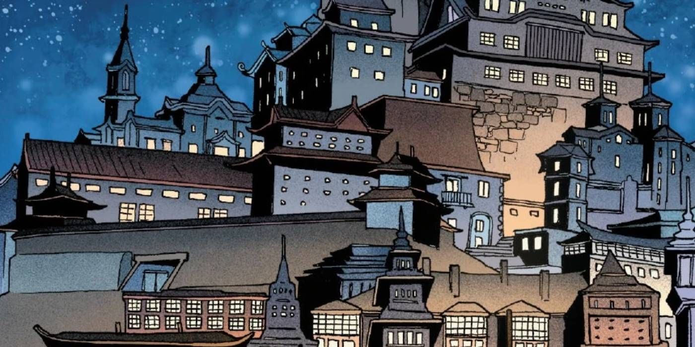 Marvel K'un Lun mystical city from Iron Fist comics