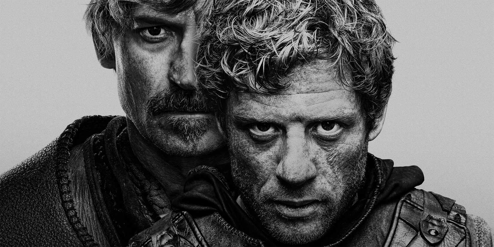 James Norton and Nikolaj Coster-Waldau in a publicity still for King and Conqueror