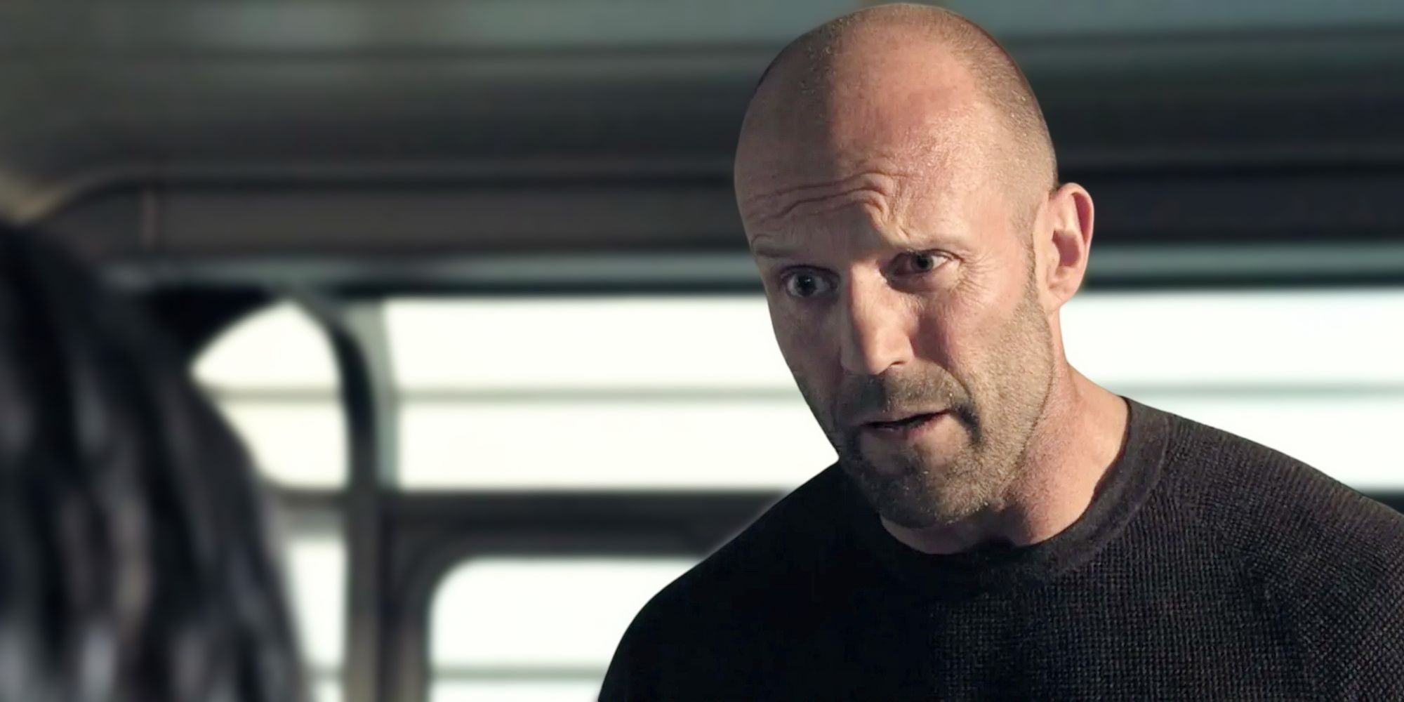 Jason Statham explains some things in a scene from The Meg