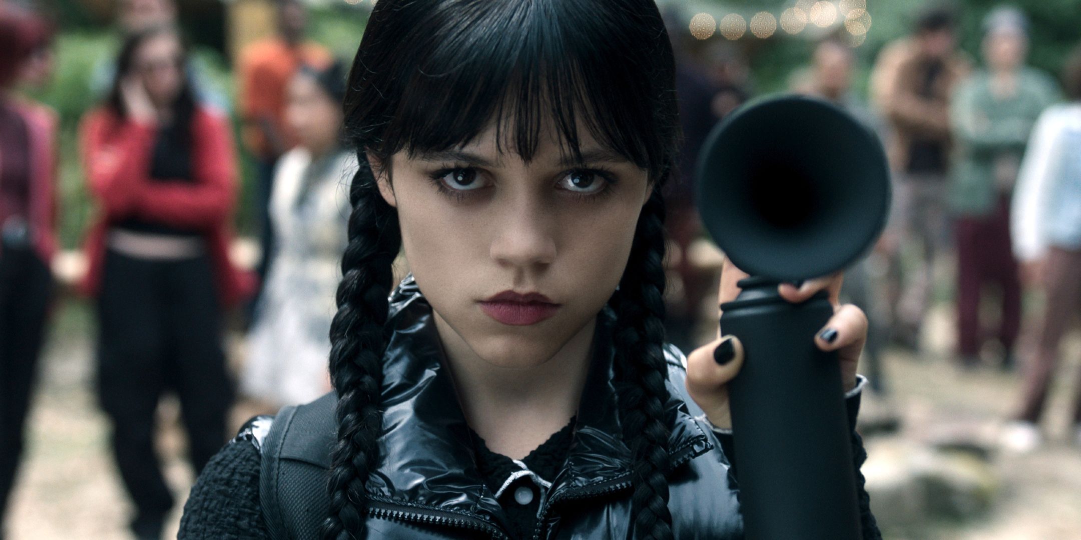 Jenna Ortega as Wednesday in season 2