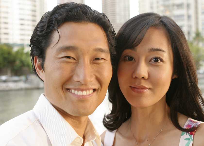 Jin and Sun in Lost BTS photo