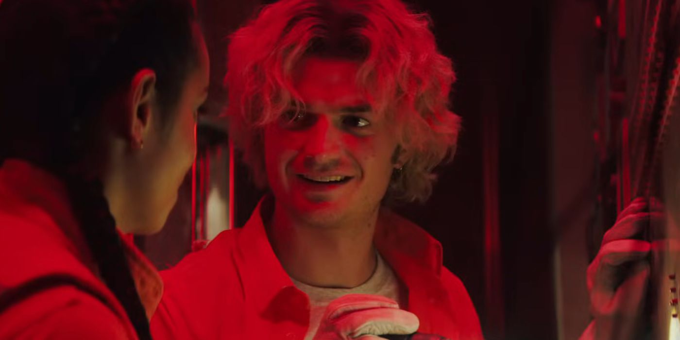 Joe Keery looking incredulous in Cold Storage