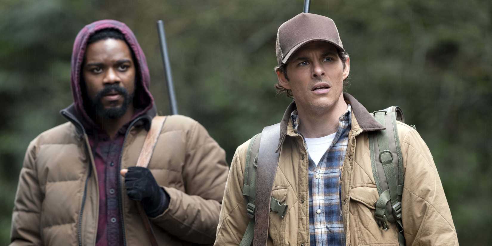 Jovan Adepo and James Marsden in The Stand