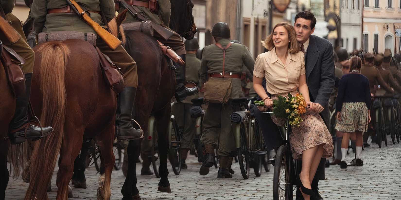 Kasia and Harry in the pilot episode of World On Fire