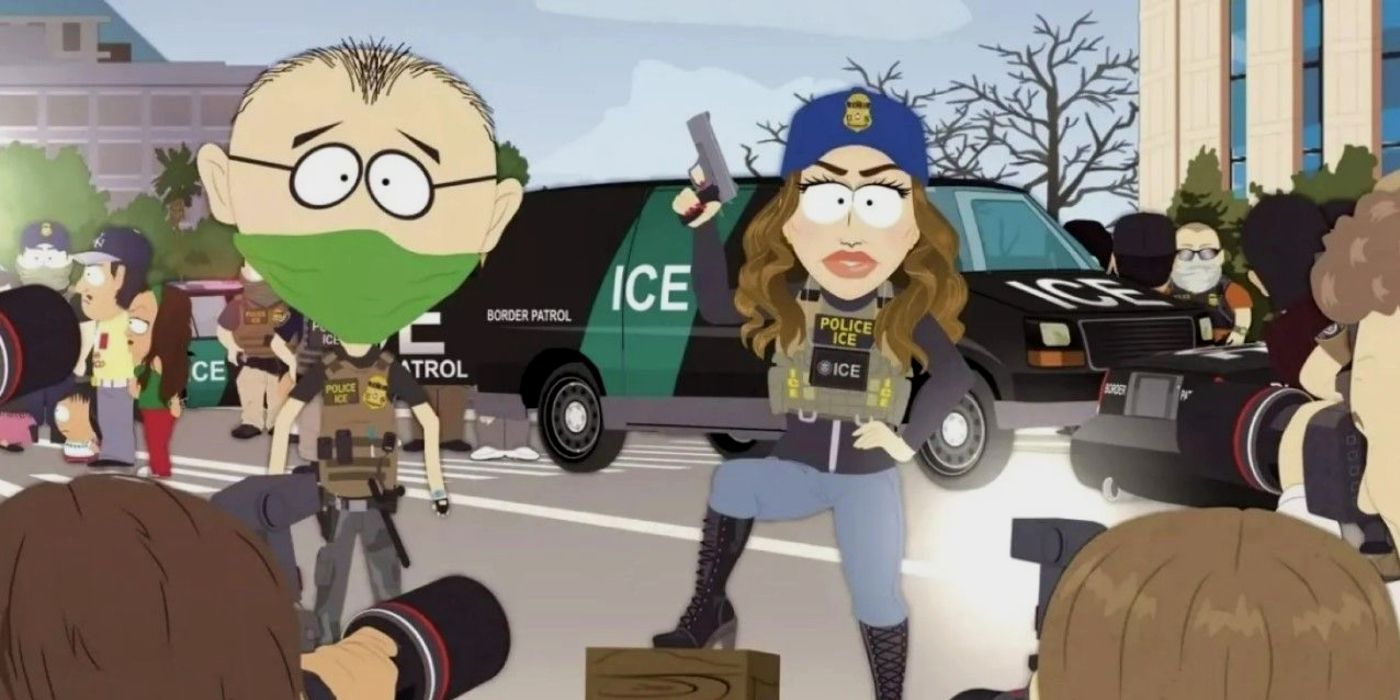 Kristi Noem and Mr Mackey with ICE in South Park season 27