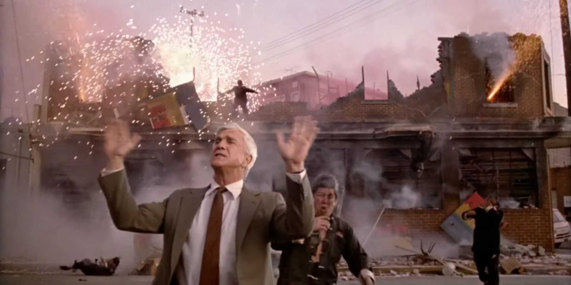 Leslie Nielsen in Nothing to See here scene in Naked Gun