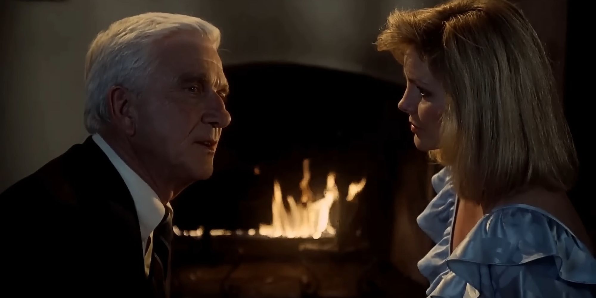 Leslike Neilsen as Frank Drabin with the Same Old Story line in Naked Gun