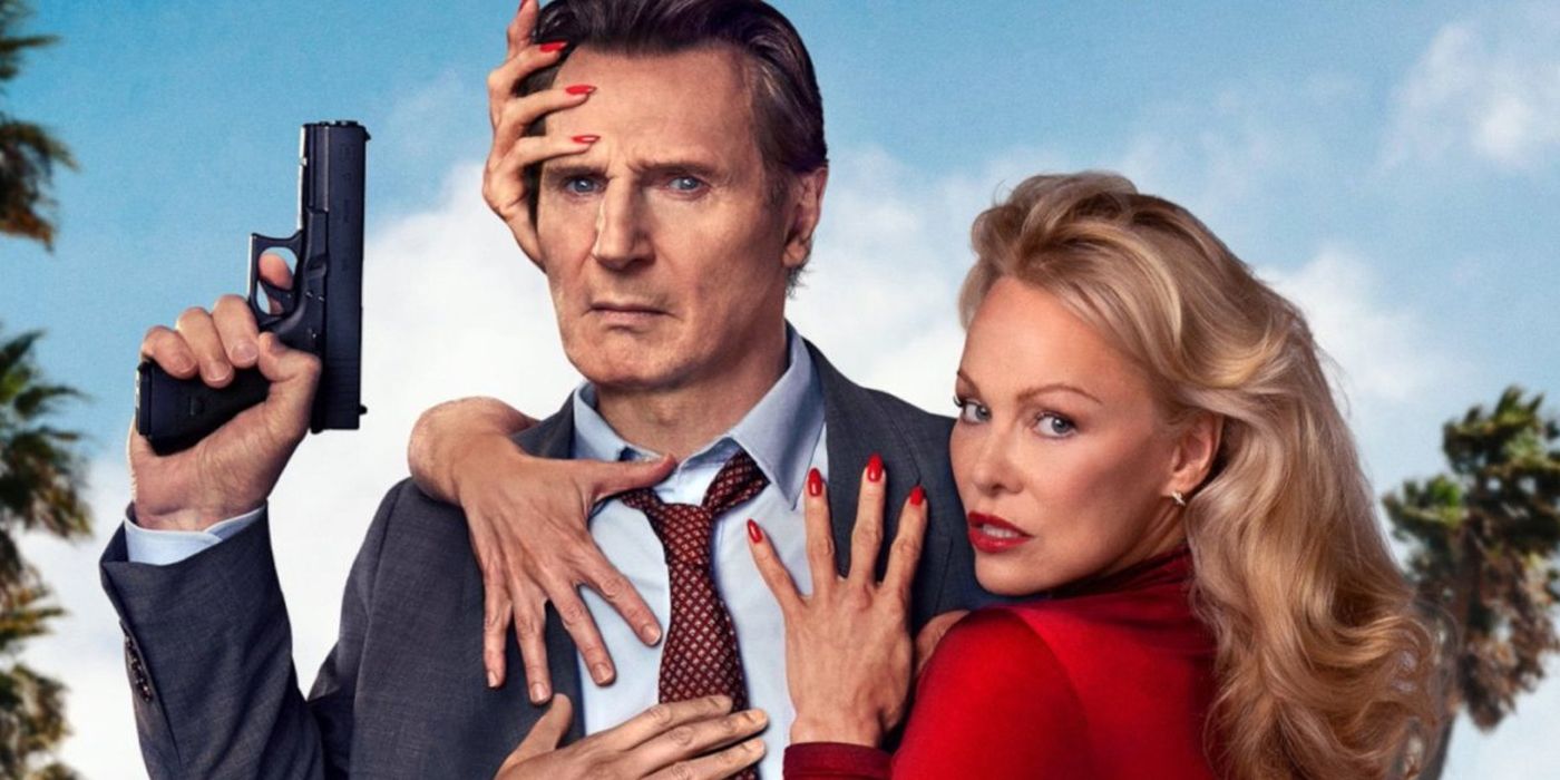 Liam Neeson and Pamela Anderson in The Naked Gun