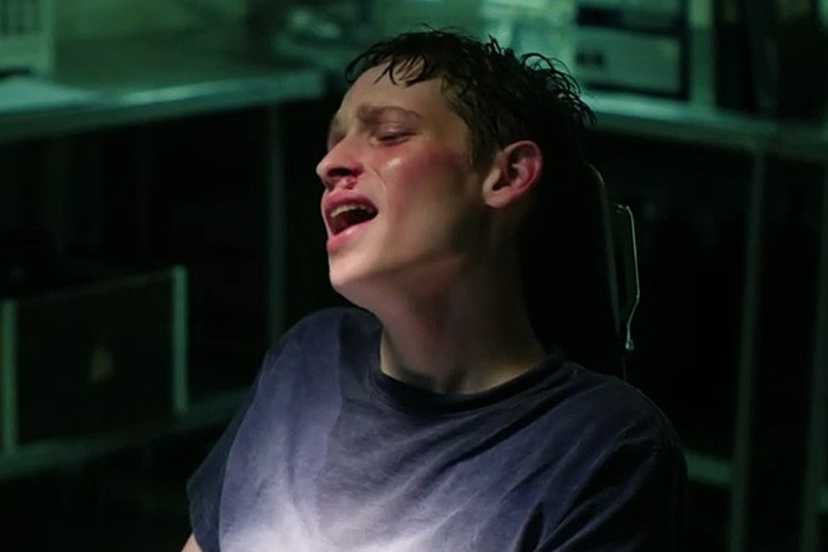Luke Ellis screaming in pain The Institute