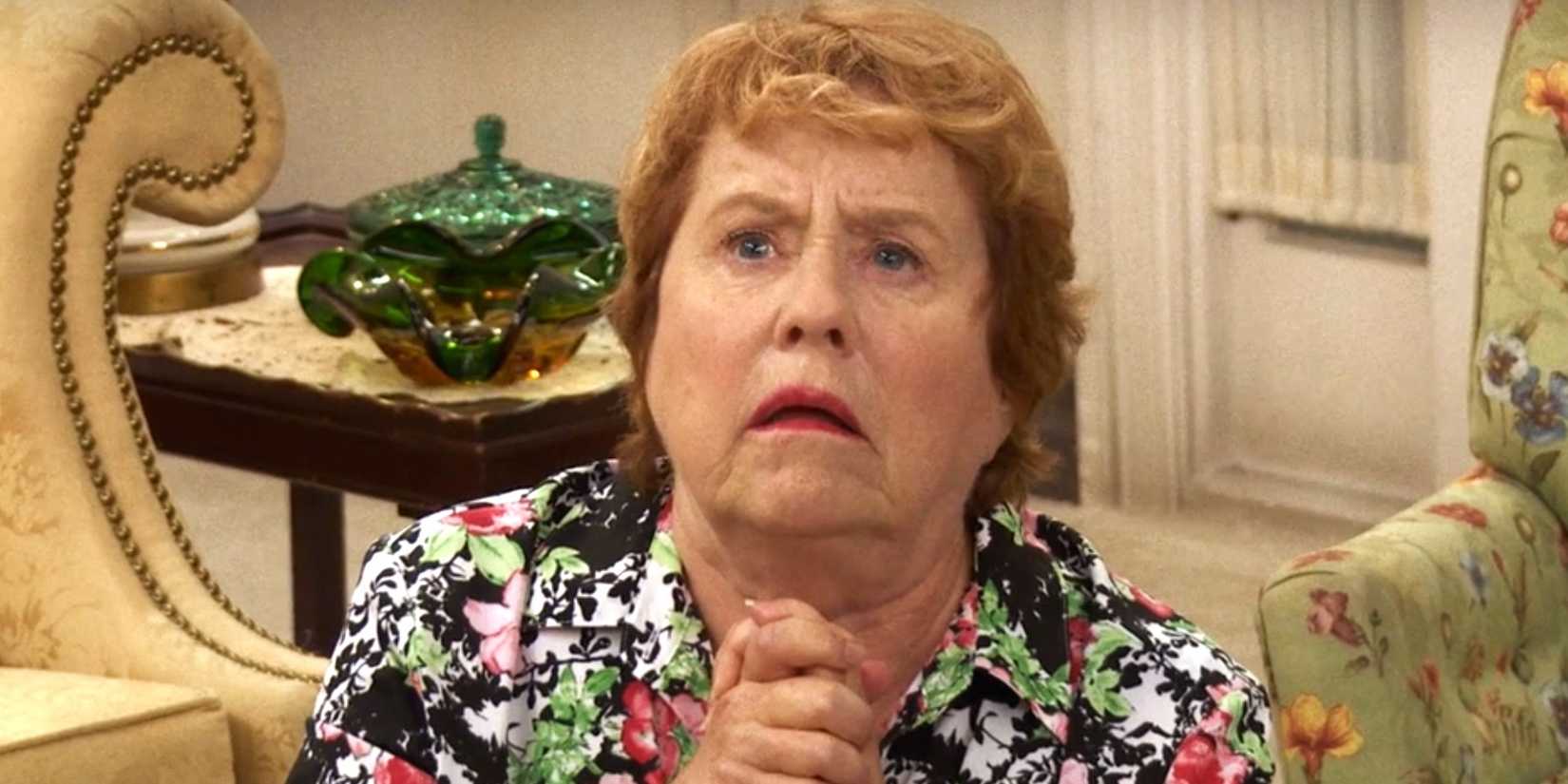 Lynne Marie Stewart as Bonnie Kelly praying in It's Always Sunny in Philadelphia season 12