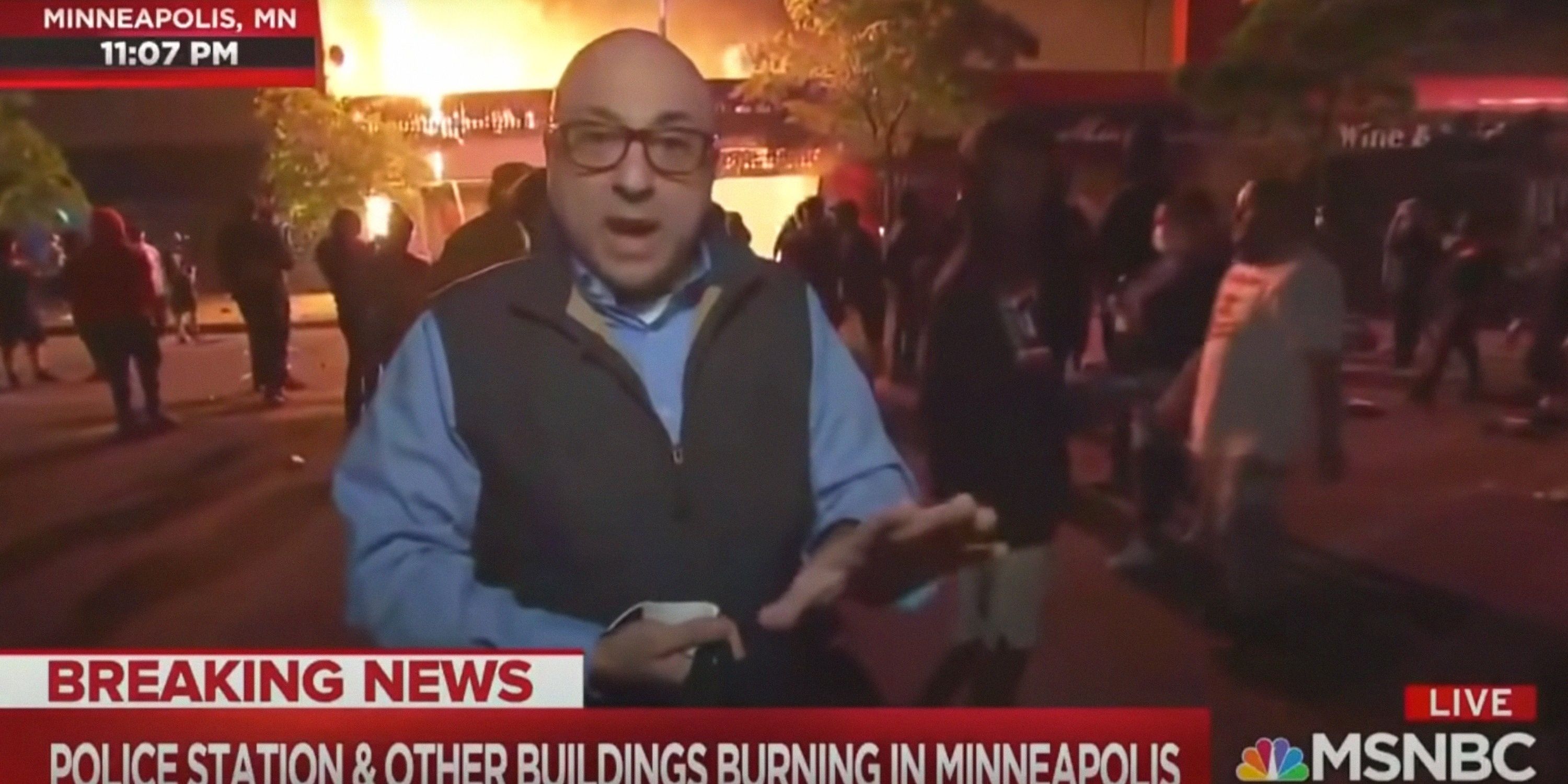 MSNBC reporter Ali Velshi in Minneapolis after the killing of George Floyd, 2020.Cloudburst Entertainment / Courtesy Everett Collection