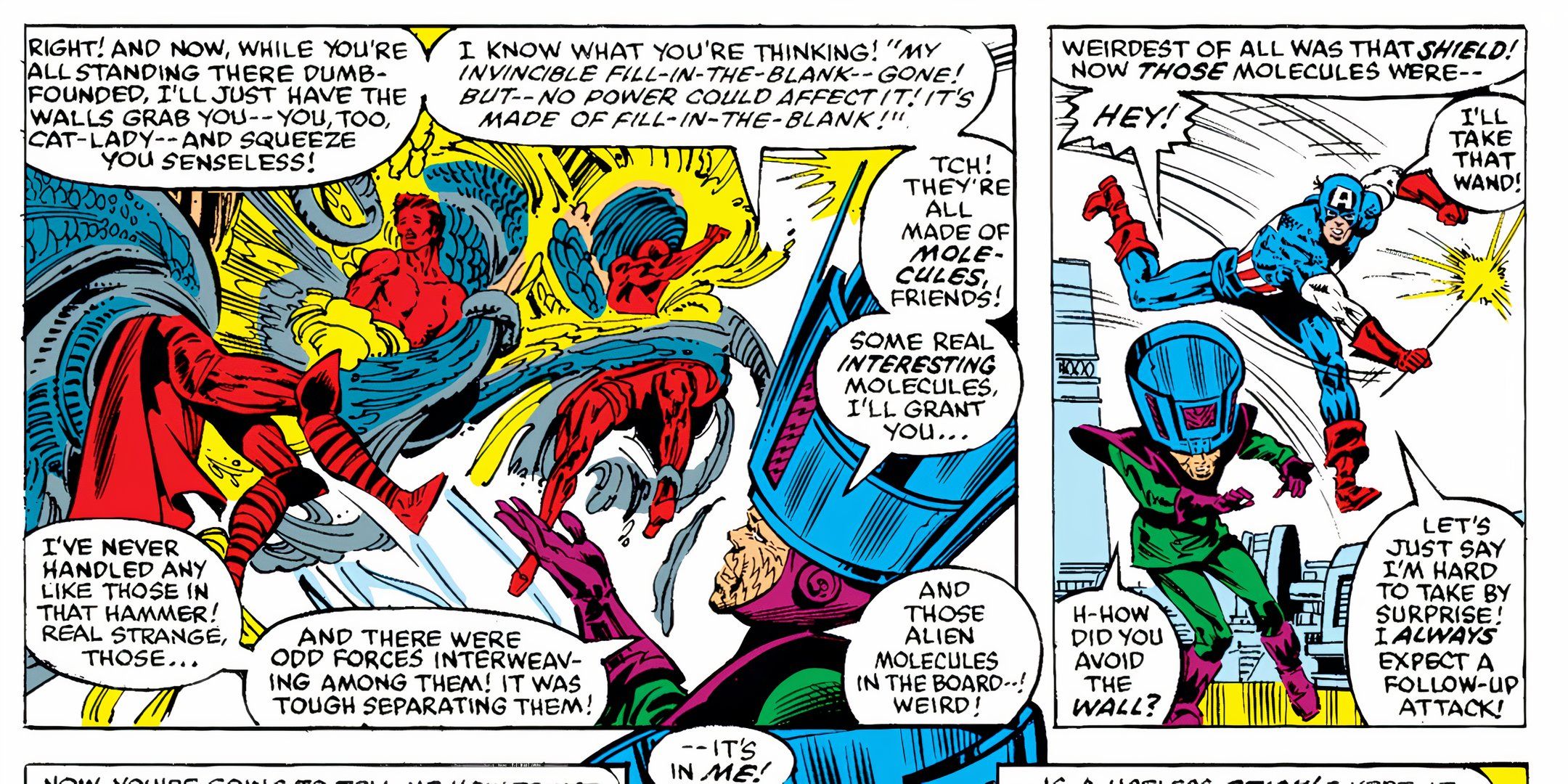 Molecule Man Comments on Cap's Shield Marvel