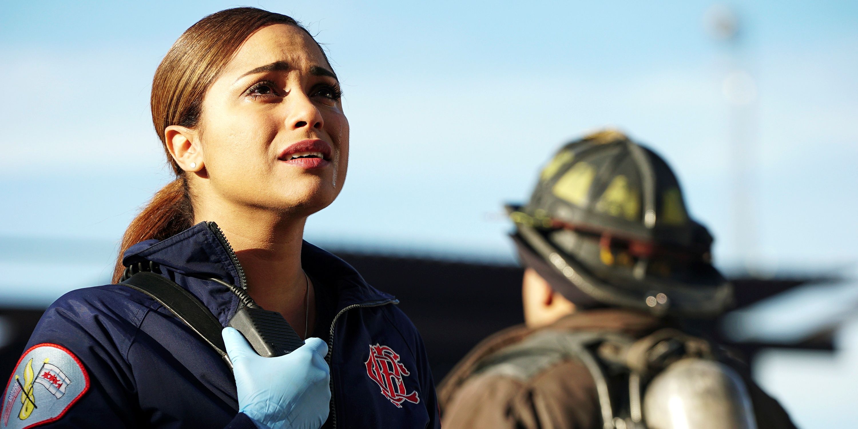 Monica Raymund as Gabby Dawson in Chicago Fire season 5, episode 22