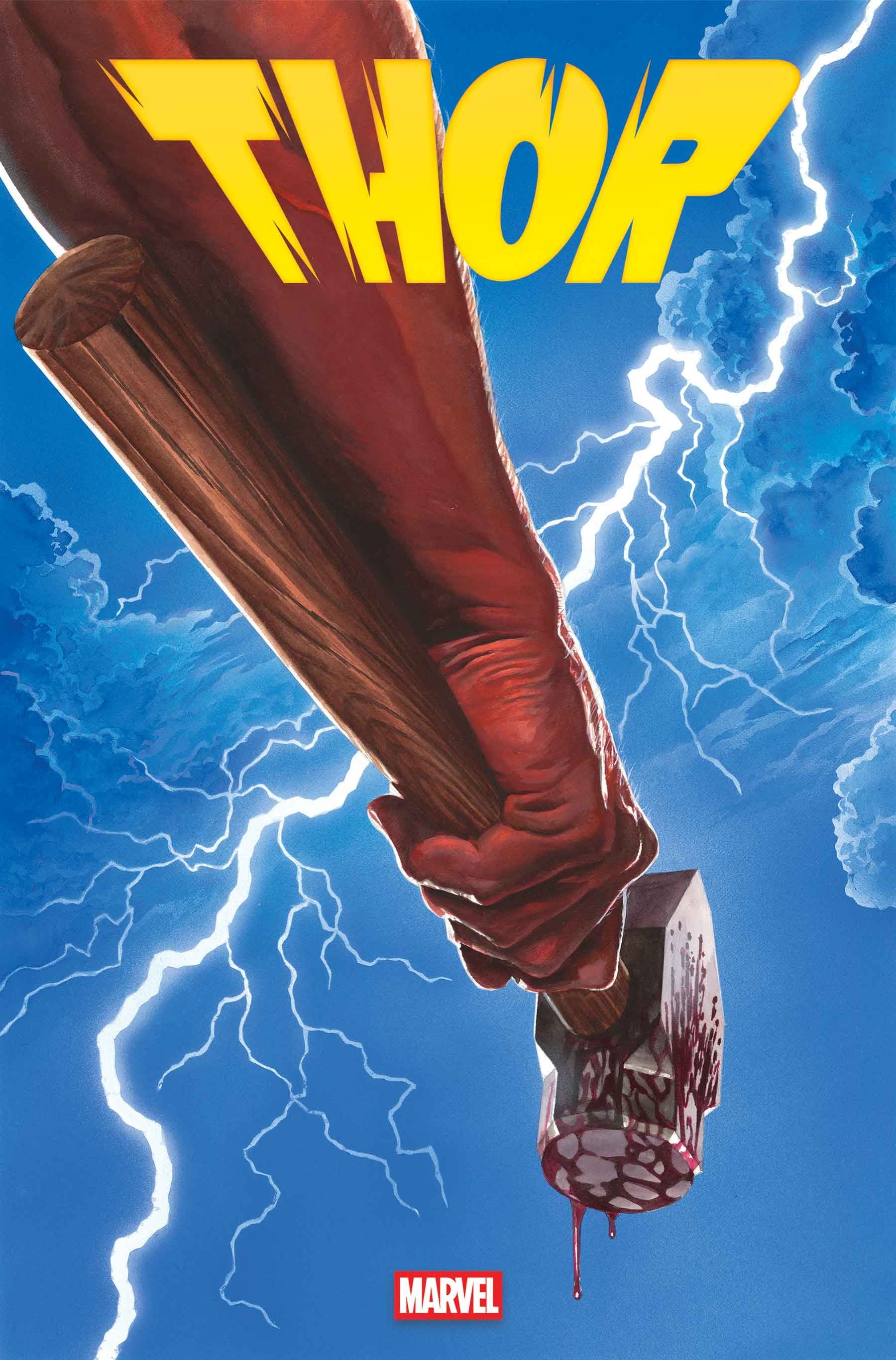 copertina The Mortal Thor #2 con thor e il suo nuovo martello