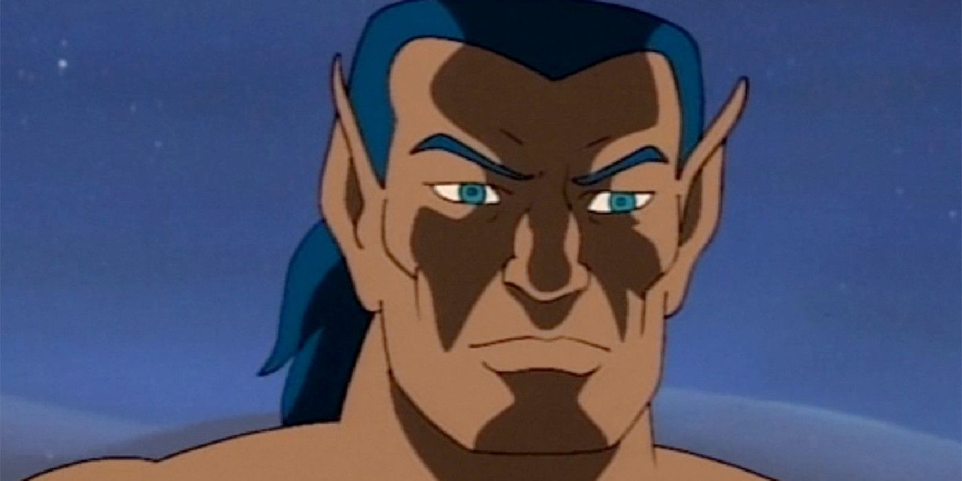 Namor the Sub-Mariner looking sinister in Fantastic Four the animated series