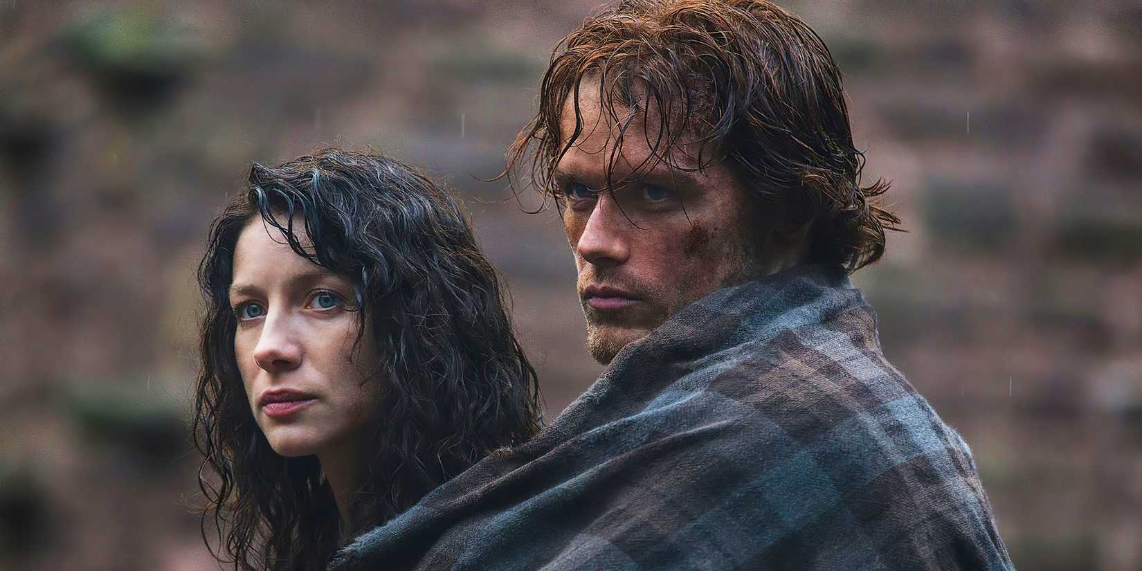 Claire and Jamie in Outlander