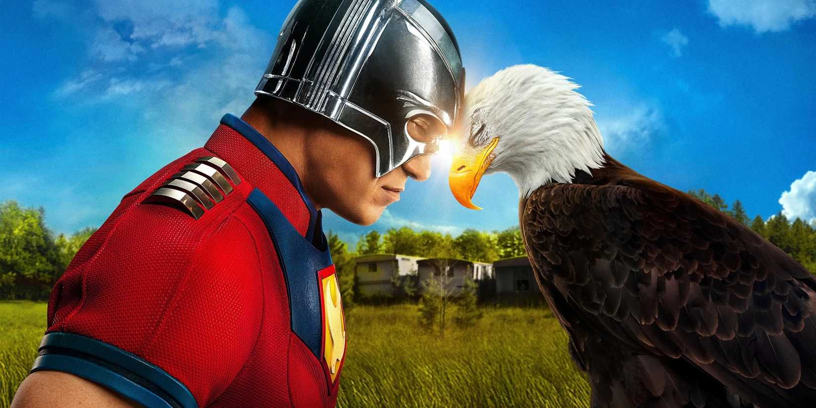 Peacemaker abbraccia Eagly nel poster della stagione 2
