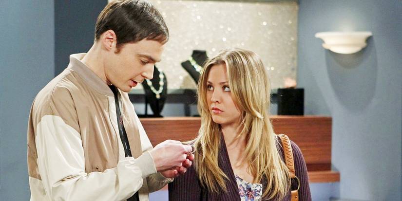 Penny and Sheldon in The Big Bang Theory