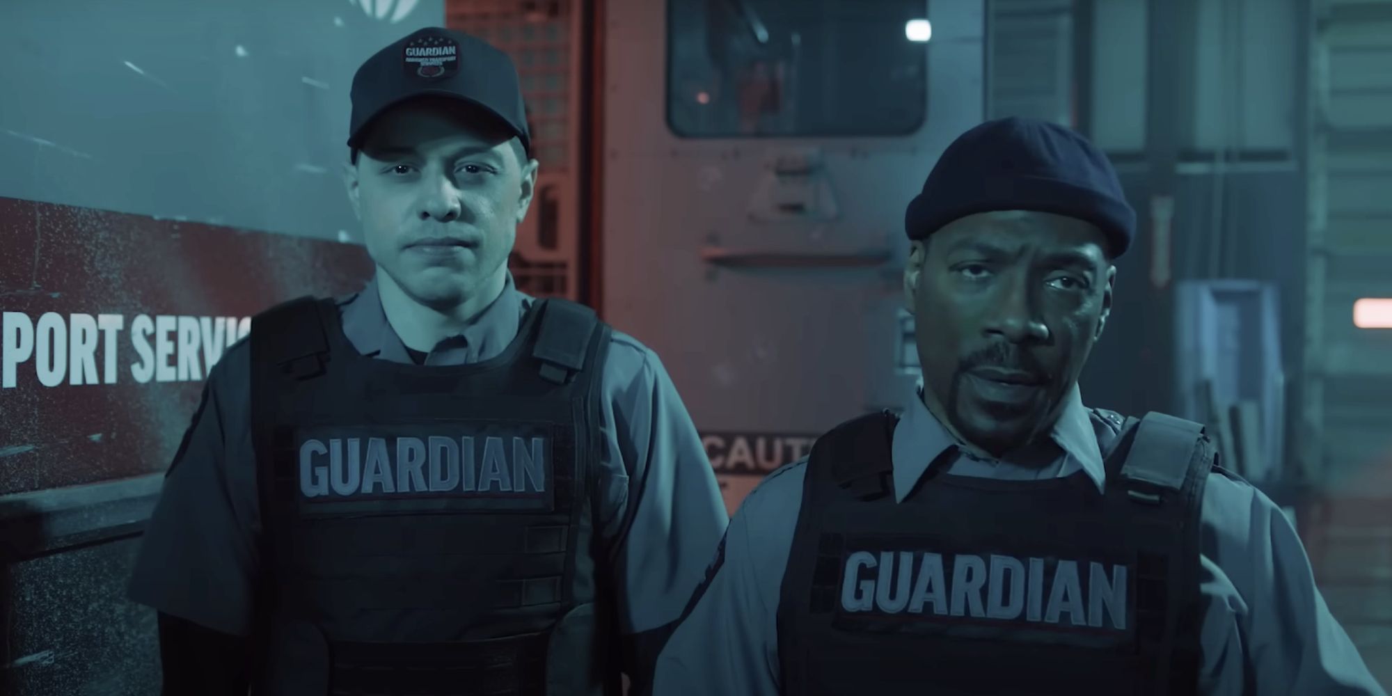 Pete Davidson and Eddie Murphy look disappointed in The Pickup