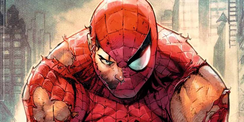 Peter Parker wears a damaged suit in Ultimate Spider-Man #1 variant cover