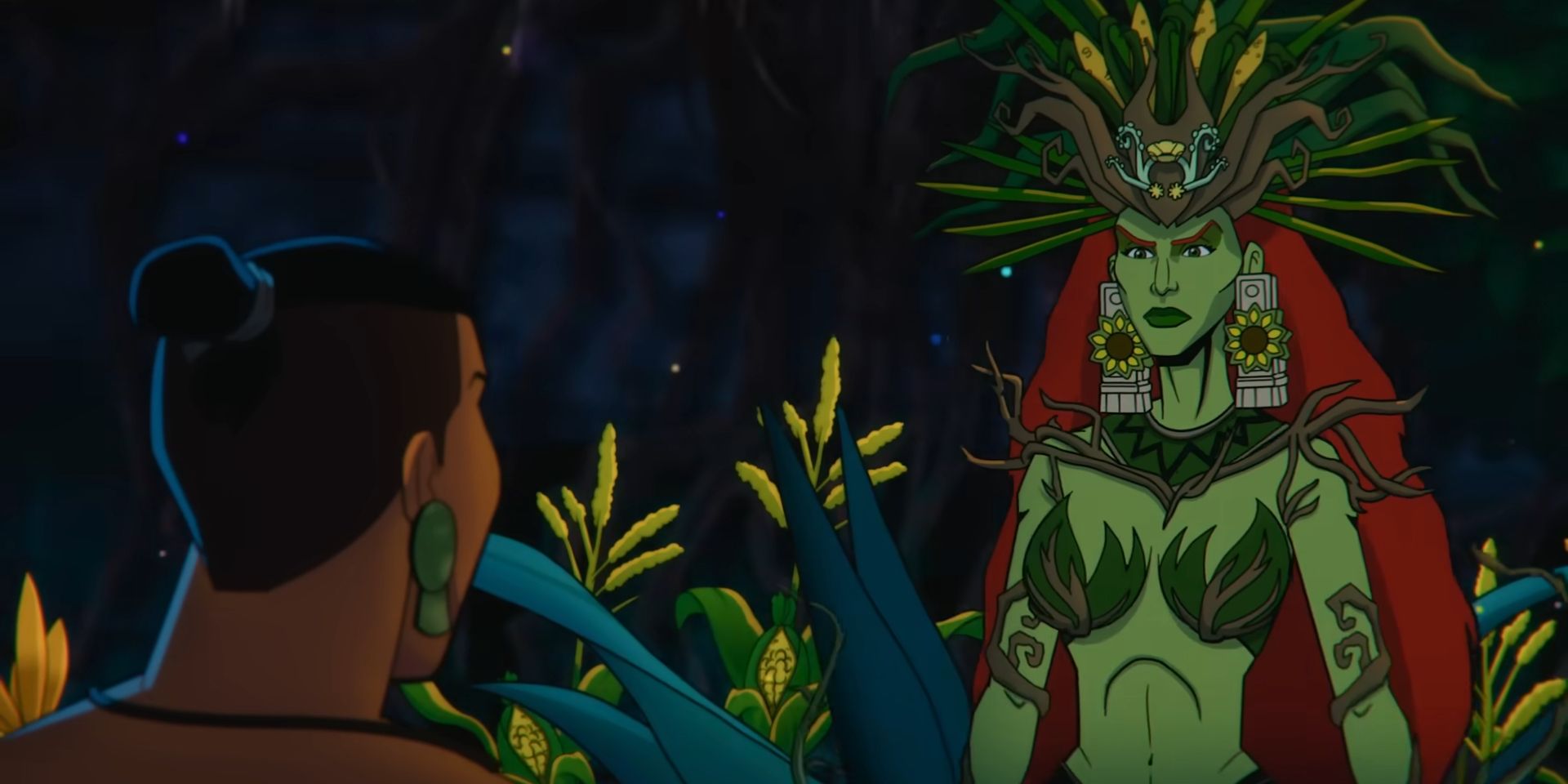 Poison Ivy in Aztec Batman