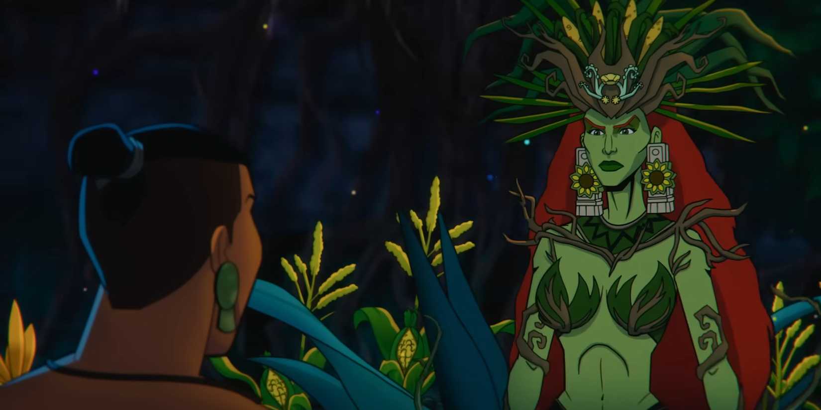 Poison Ivy in Aztec Batman