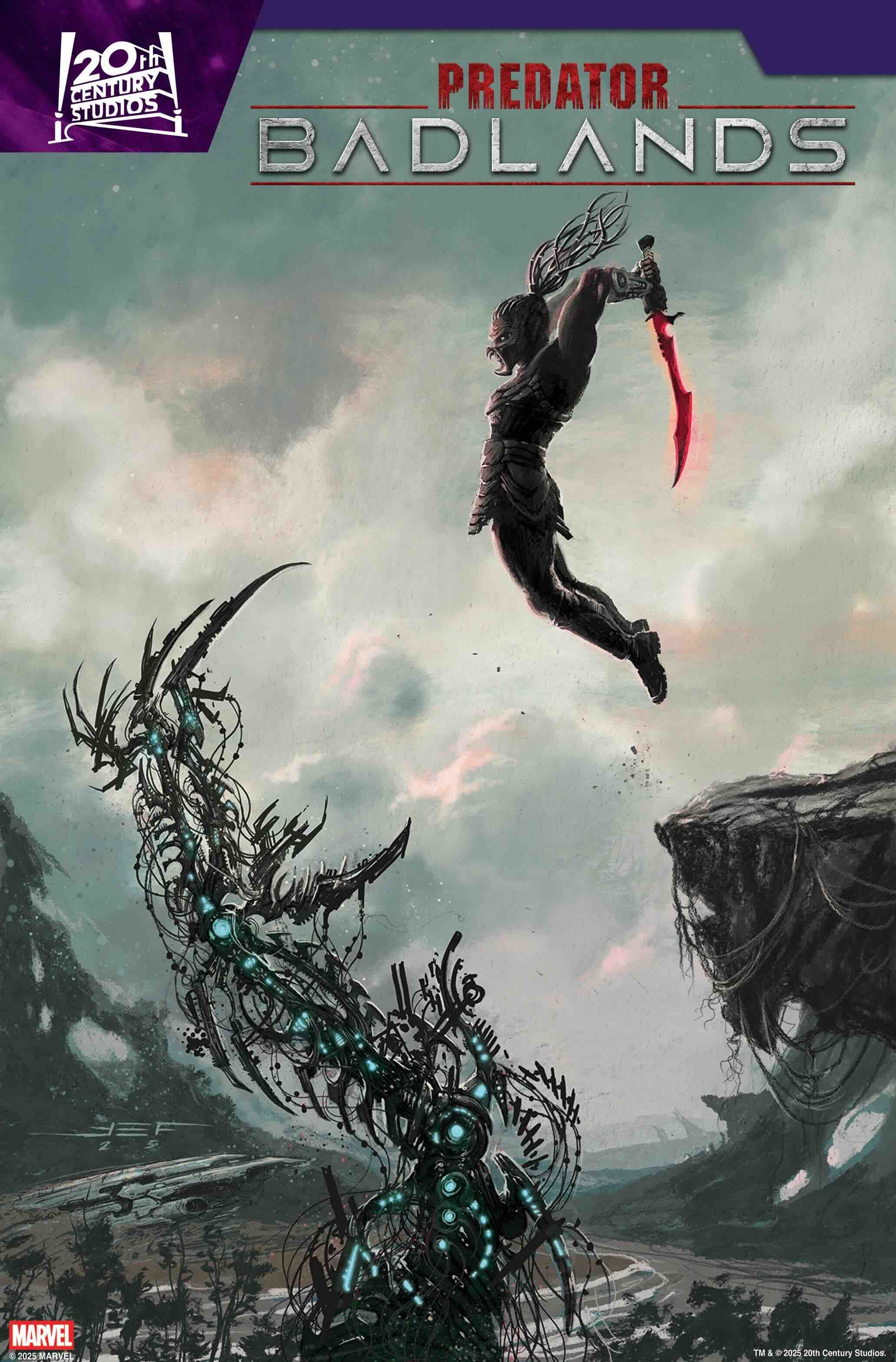 Copertina Marvel del fumetto Predator Badlands #1