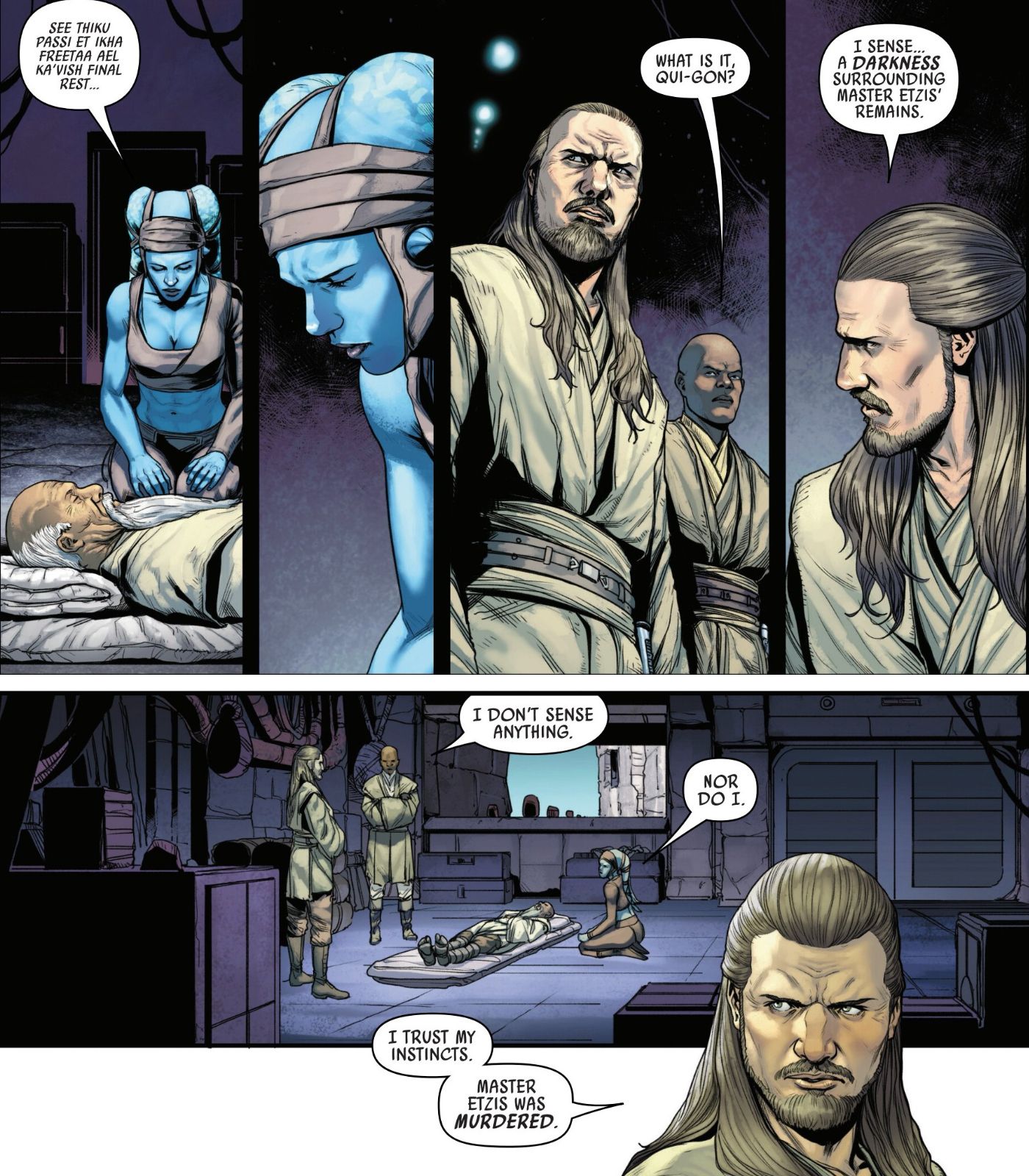 Qui-Gon con sensi più sviluppati nella Forza