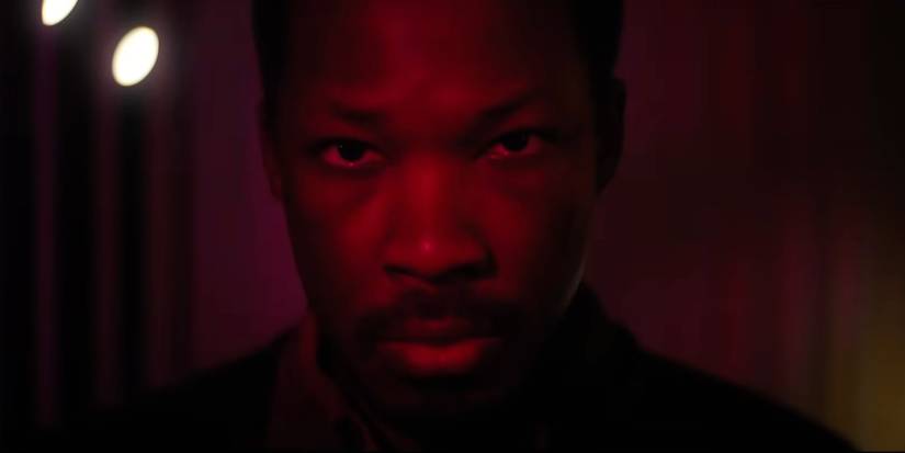 Blakey looking at the camera in The Man in My Basement