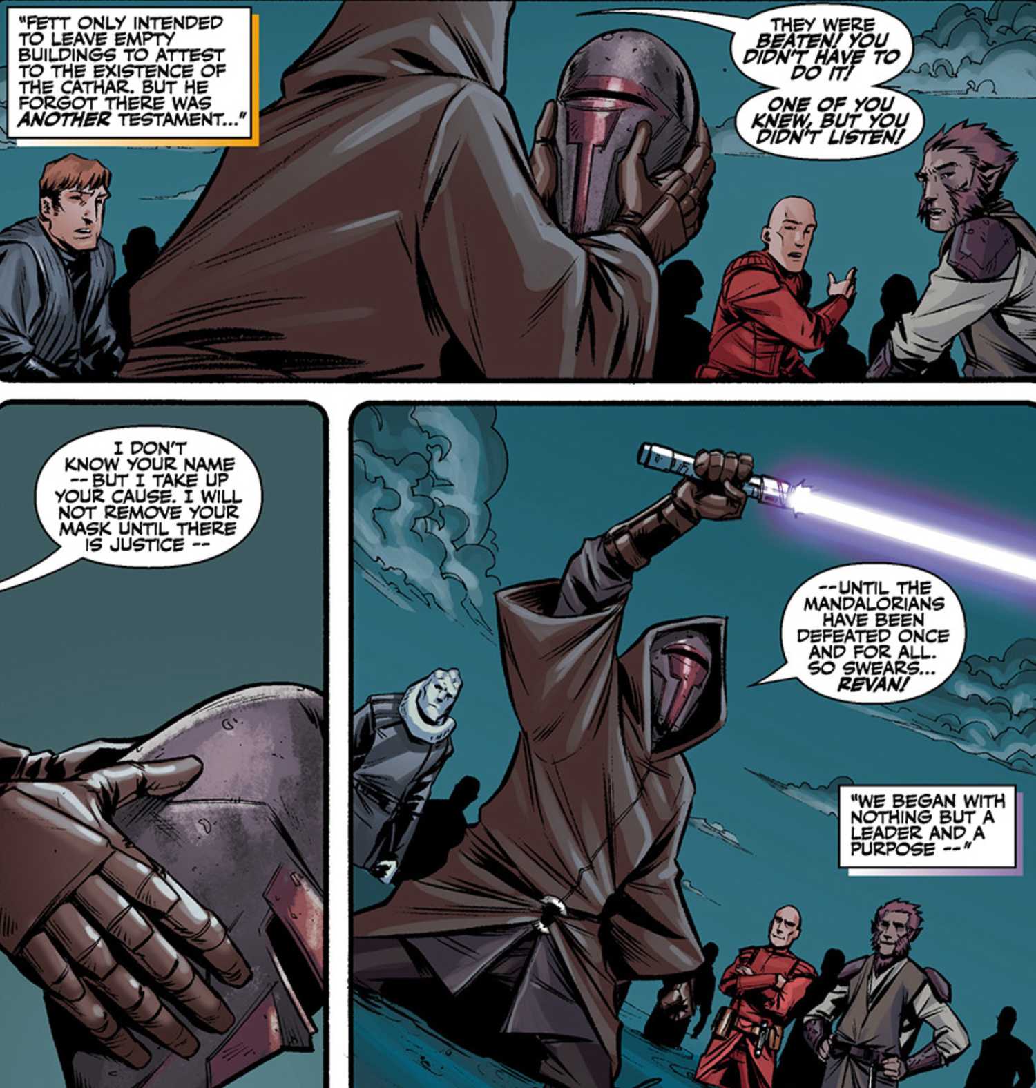 Revan Wearing His Mask