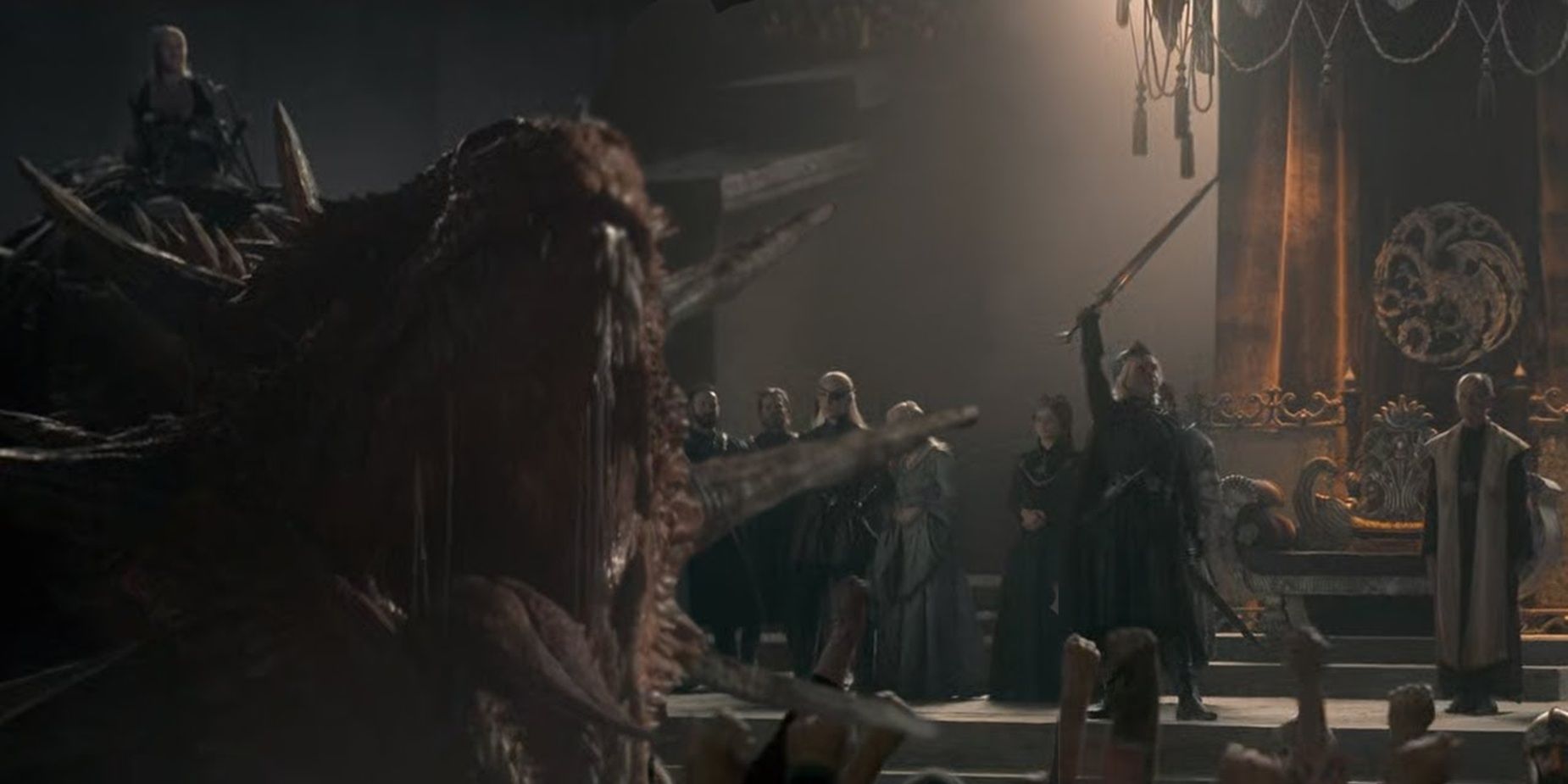 Rhaenys interrompe la cerimonia funebre