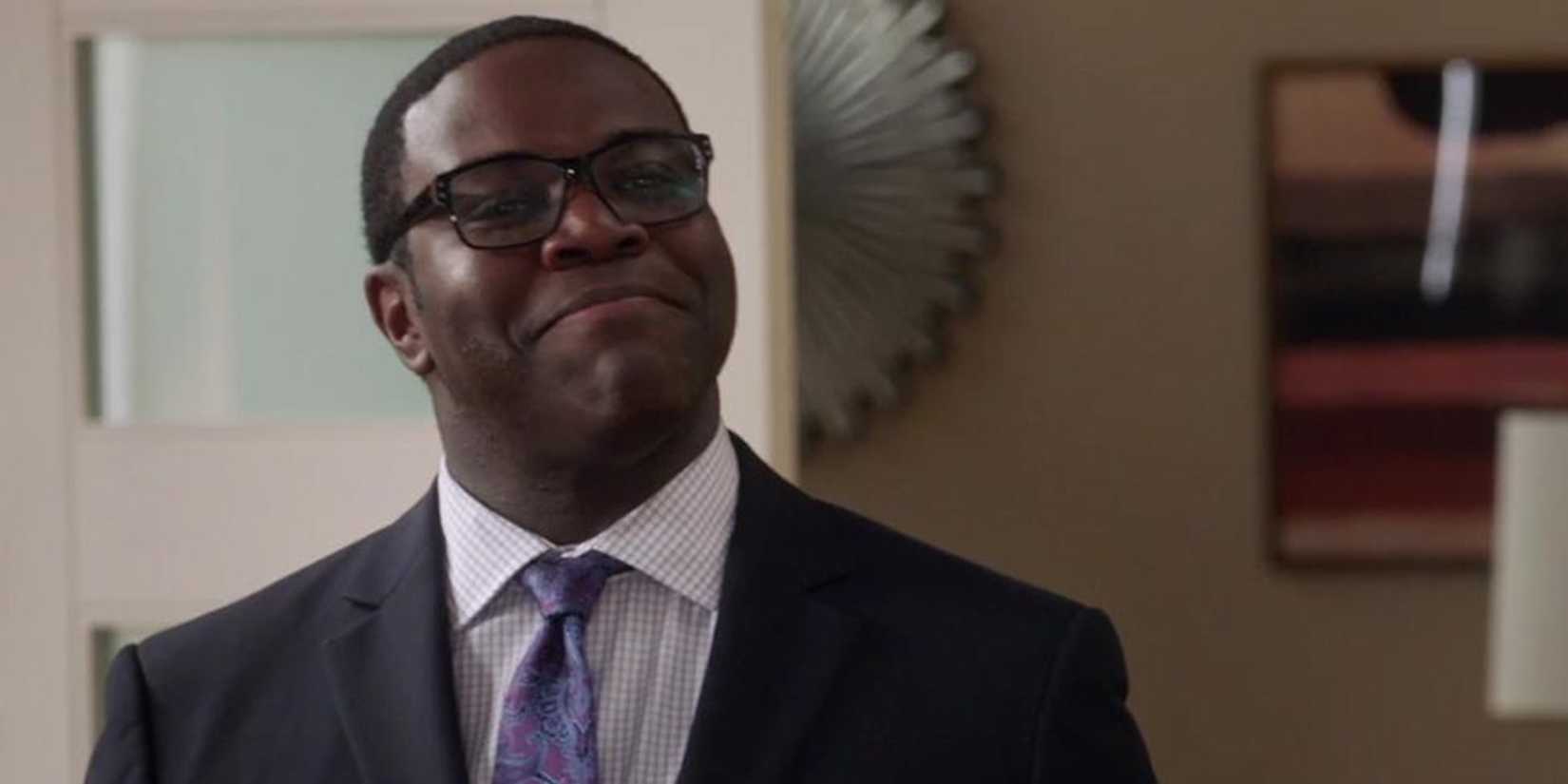 Richard smiling in Veep