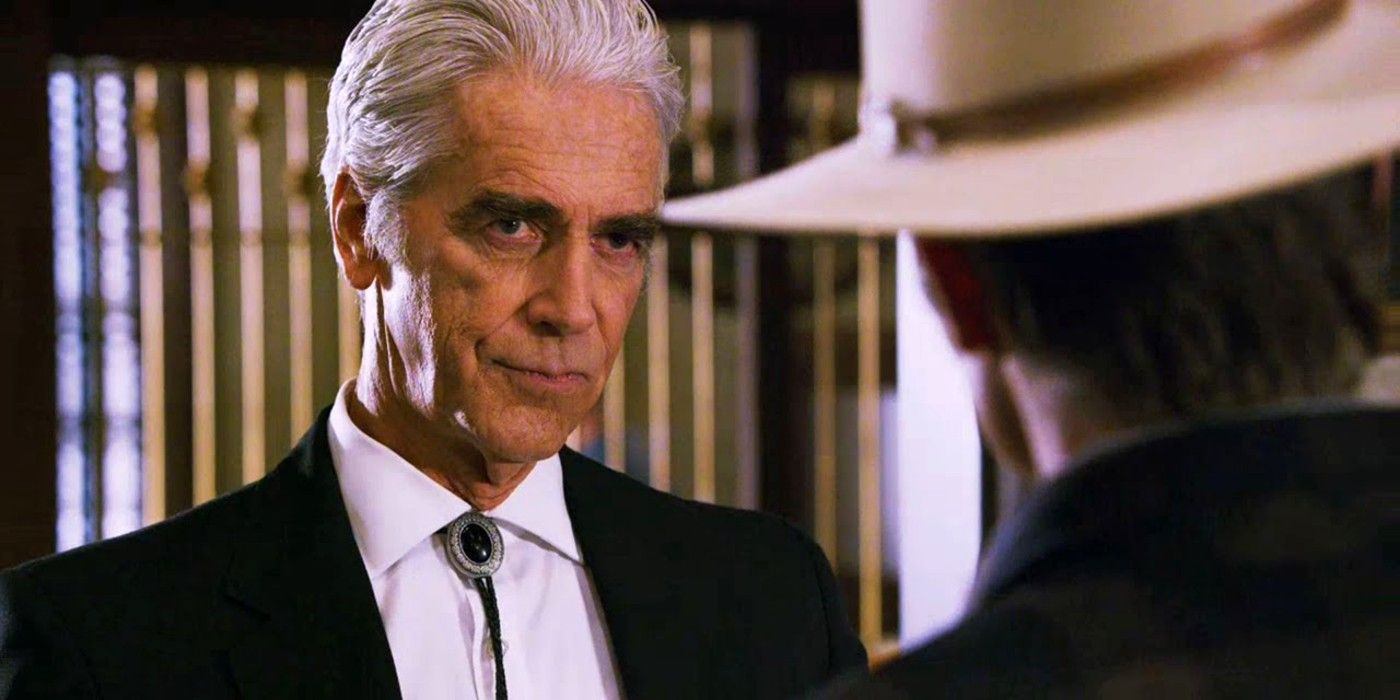 Sam Elliott nei panni di Avery Markham in Justified stagione 6