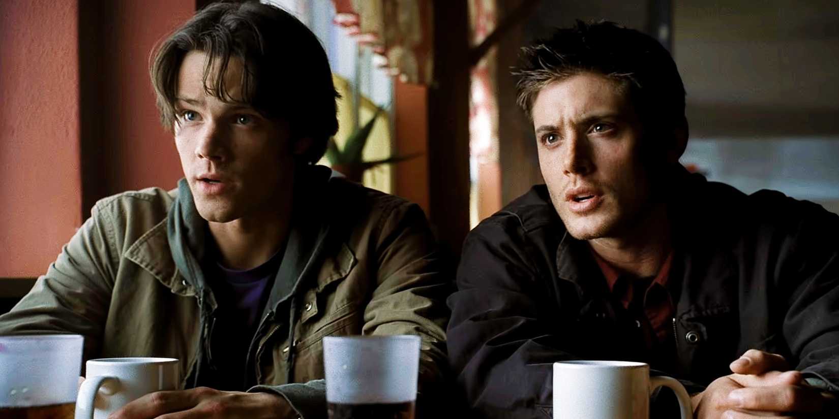 Sam Winchester and Dean Winchester in the Supernatural Pilot episode