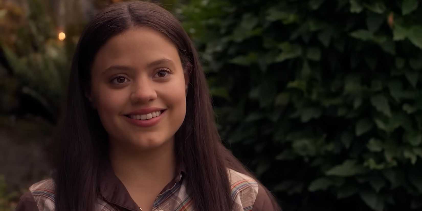 Sarah Jeffery's Ivy smiling while talking to The Fox in Year of the Fox