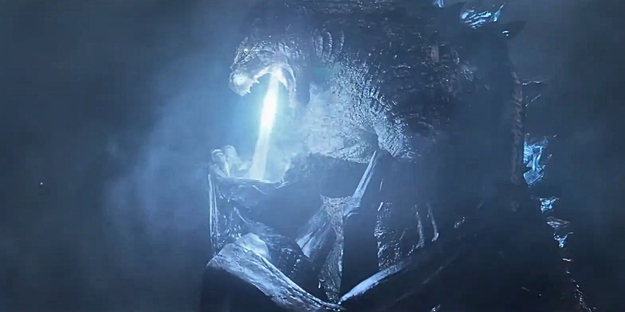Godzilla's atomic breath kiss of death in Godzilla 2014