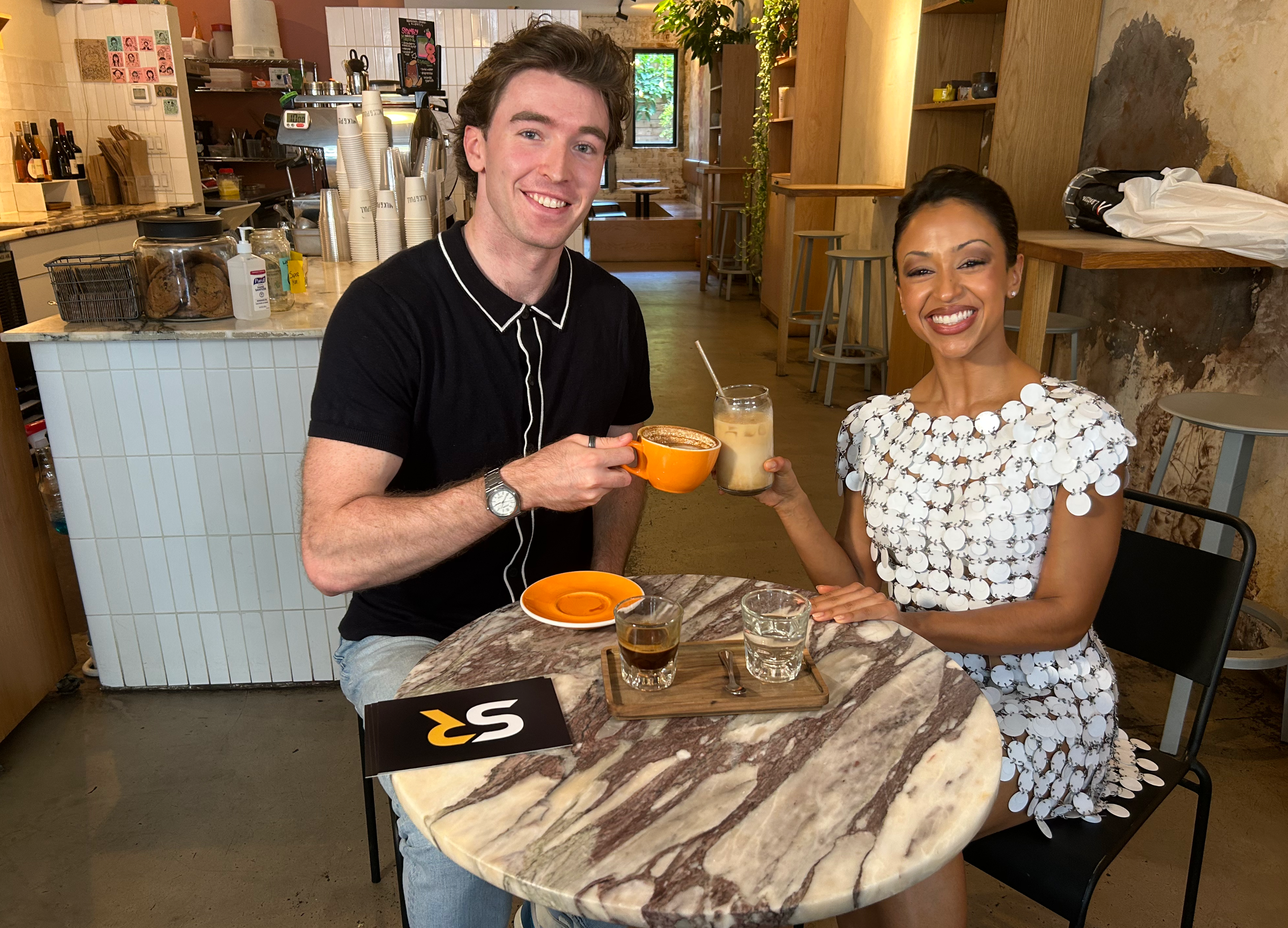 Liza Koshy and Liam Crowley on ScreenRant's Coffee Chats