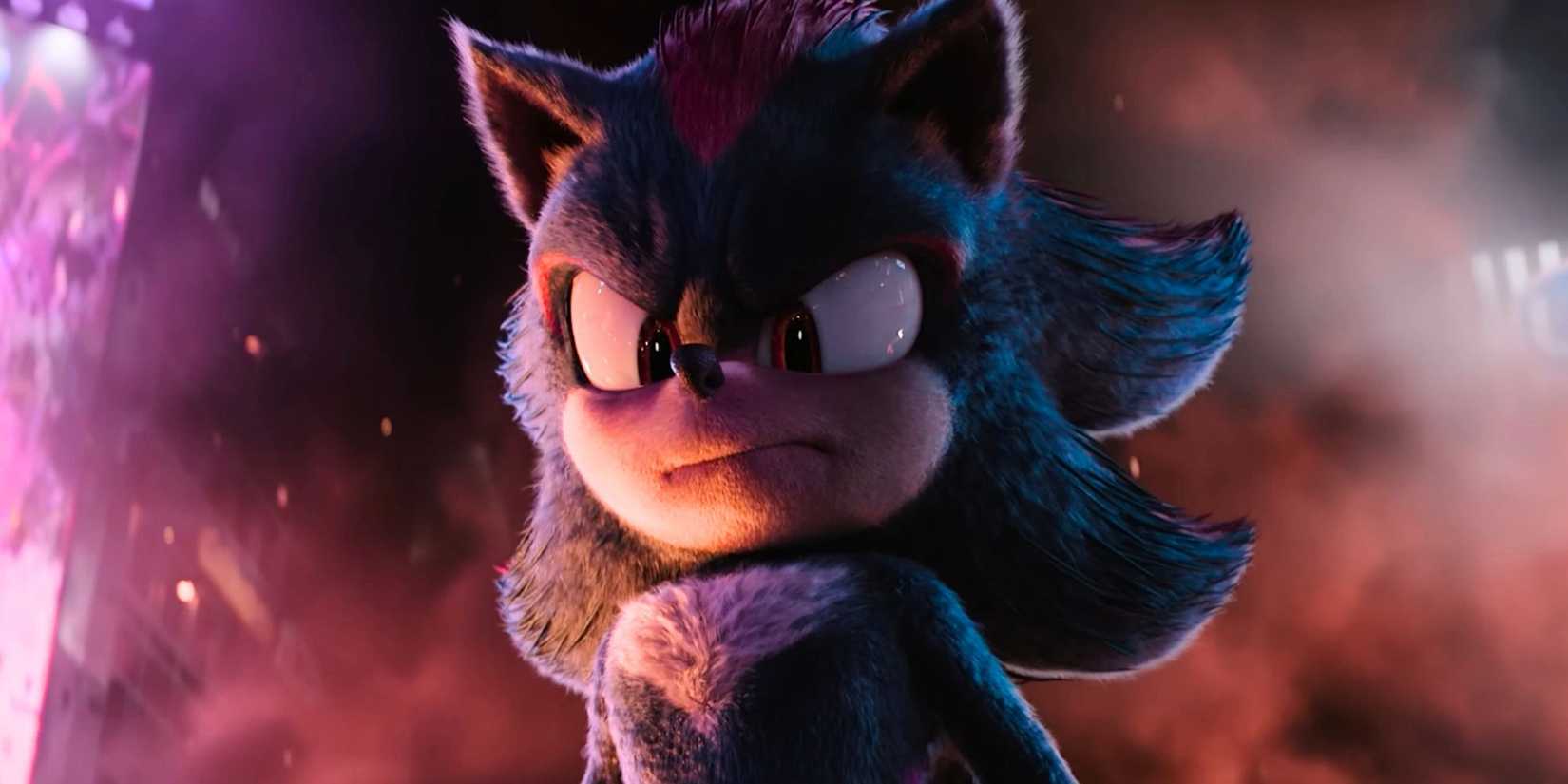 Shadow in the first big fight in Sonic the Hedgehog 3
