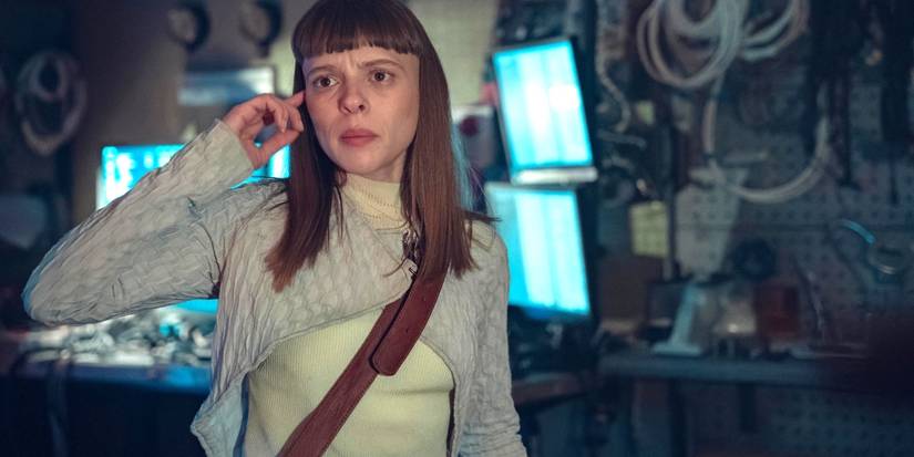 Shira Haas looking concerned on Bodies