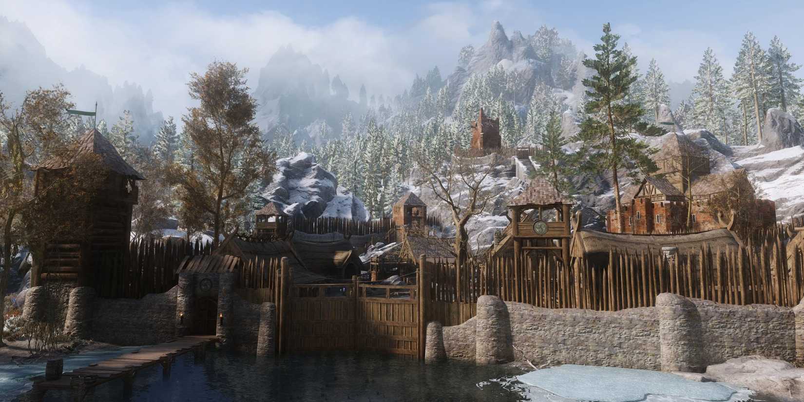 Skyrim mod, Fortified Morthal Screenshot From Nexus Page.