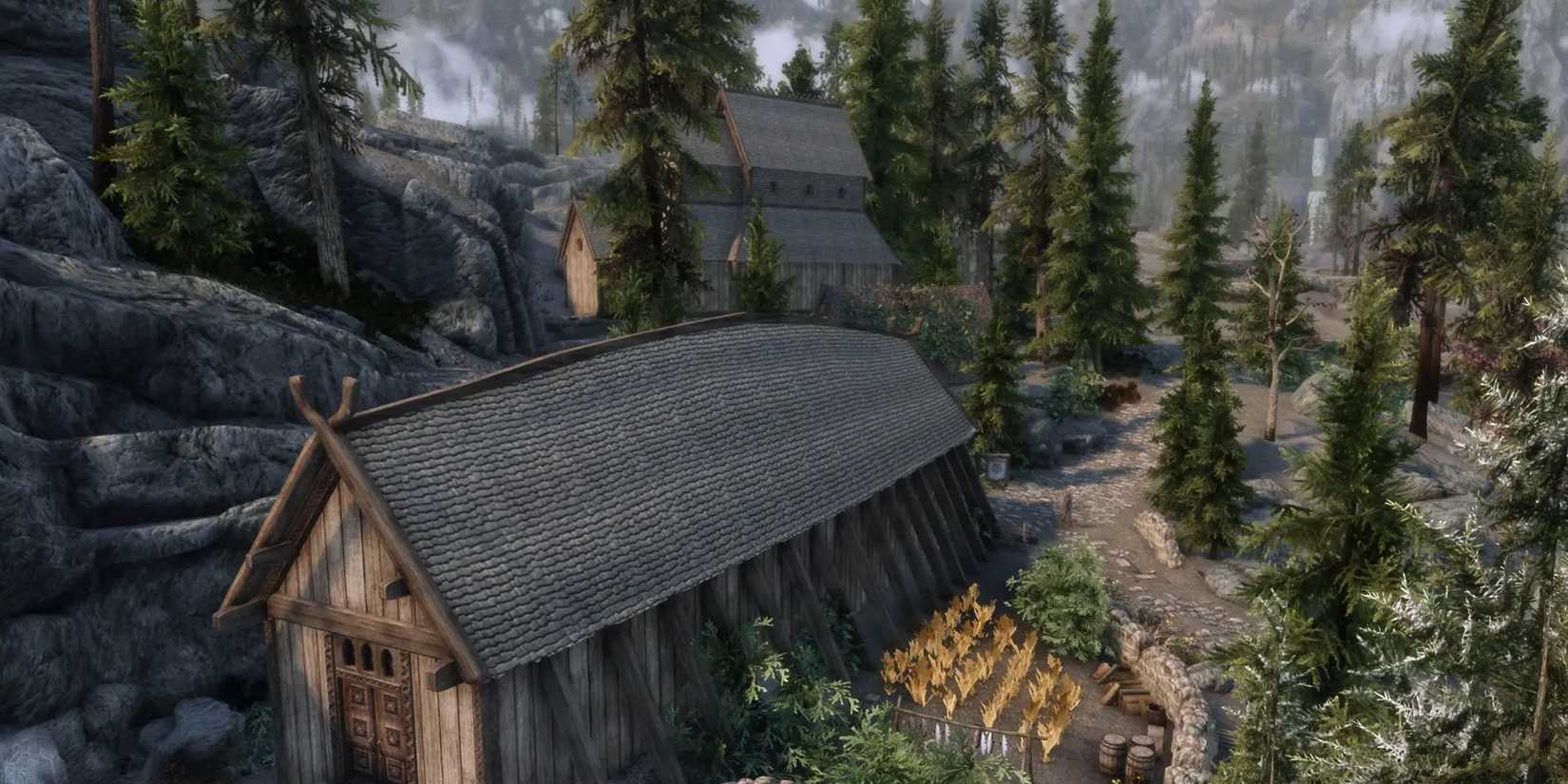 Skyrim mod, The Great Village of Kynesgrove Screenshot From Nexus Page.