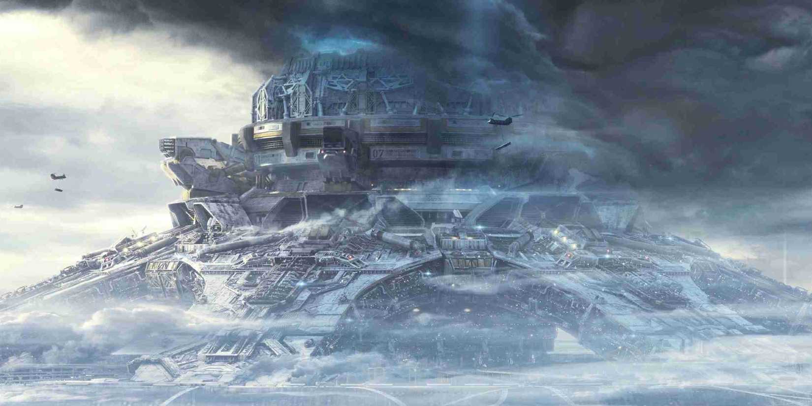 Space station development occurs in The Wandering Earth