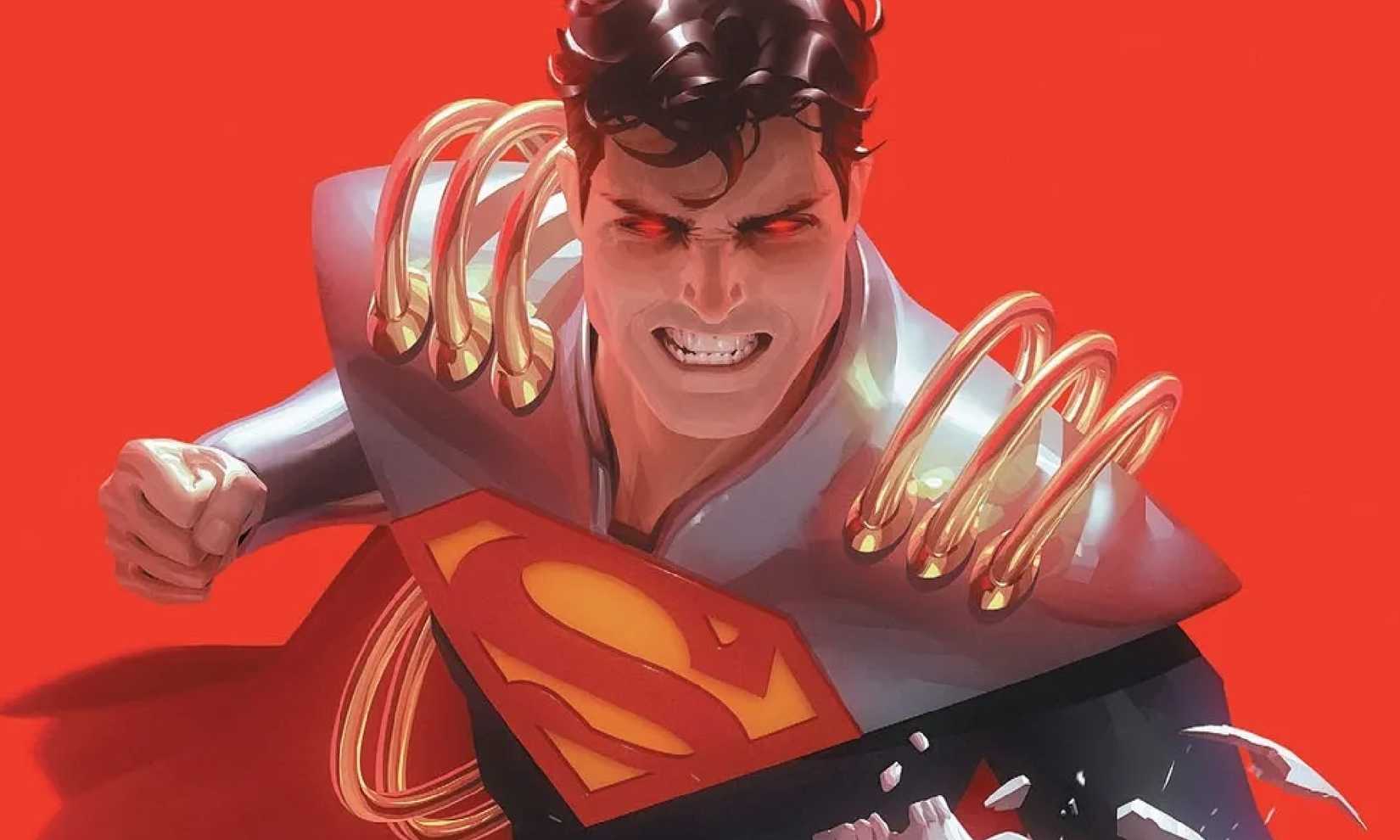 superboy prime looking very evil