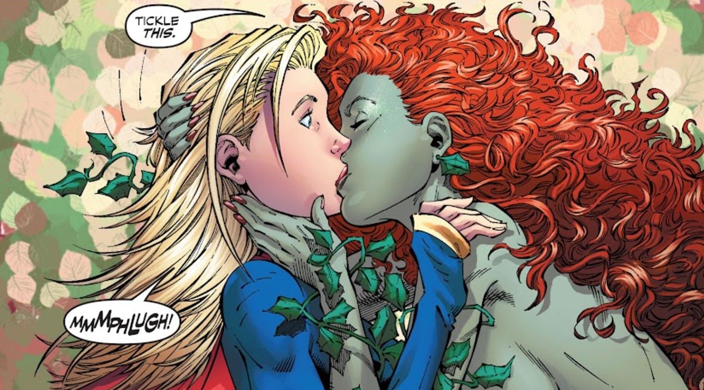 supergirl kiss poison ivy