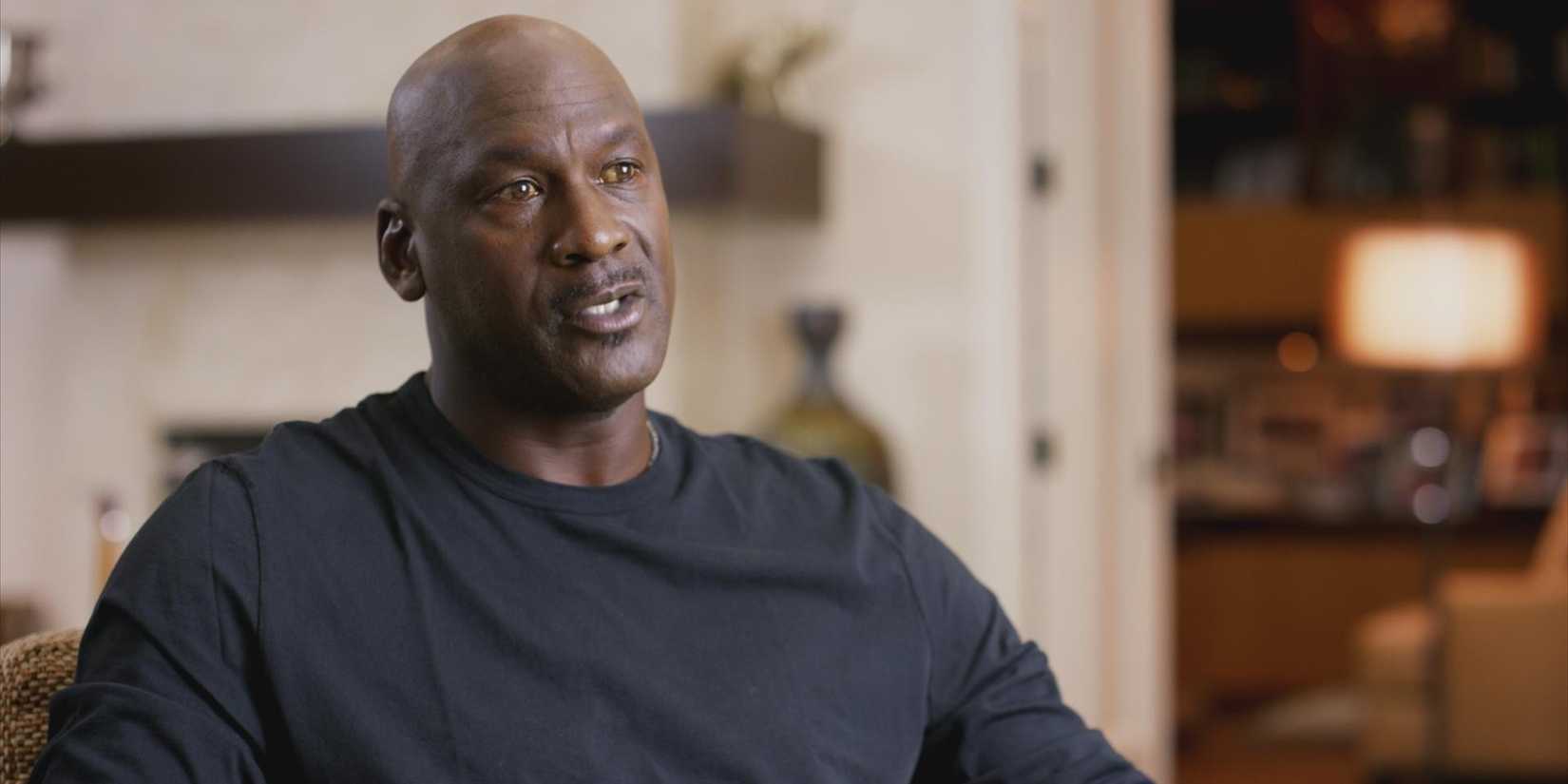 Michael Jordan talking in ESPN's The Last Dance