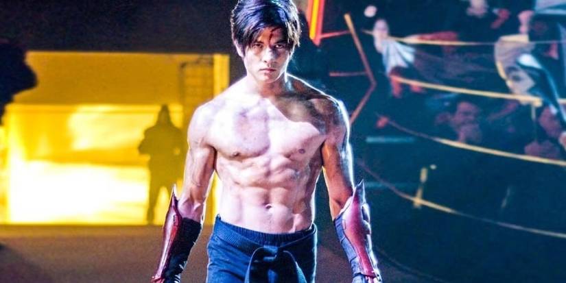 Jin walks into the ring in the live-action Tekken movie