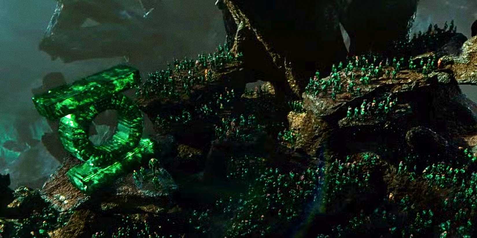 The Green Lantern Corps ᴀssemble on Oa in Crisis on Infinite Earths