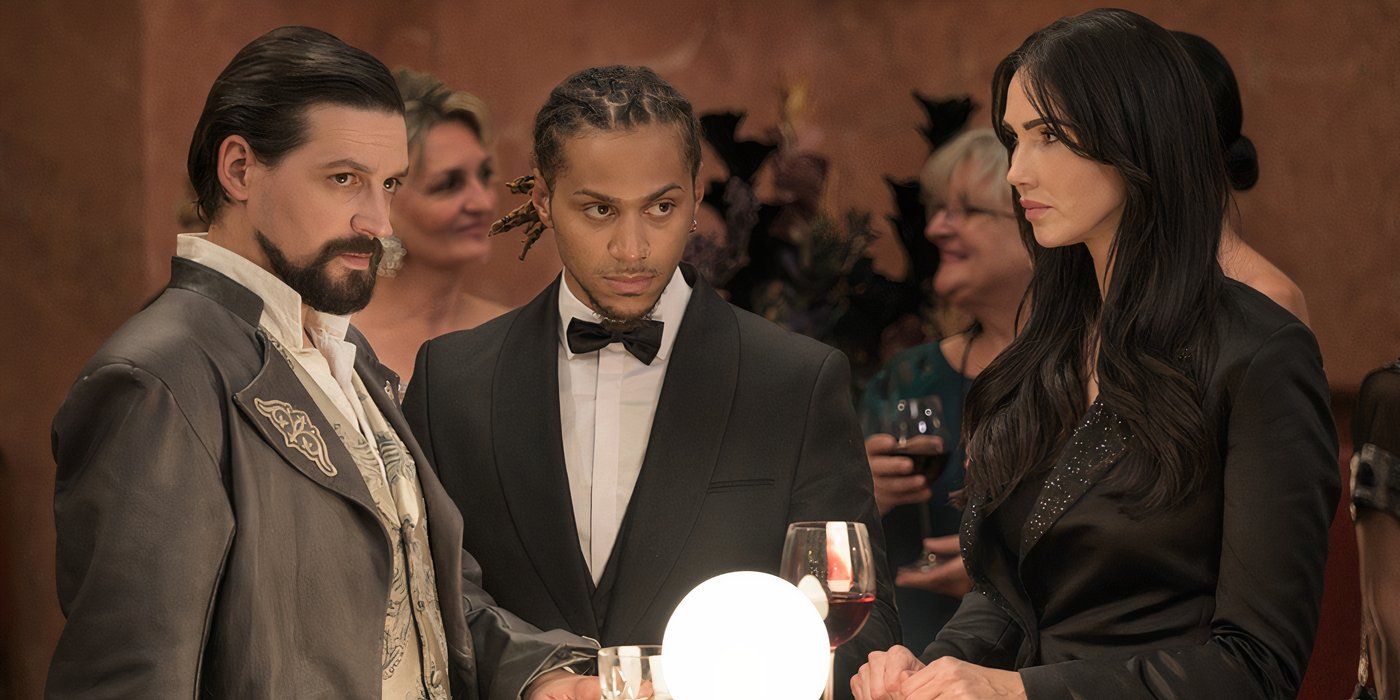 Callum McGowan as Vikram Chamberlain, Bluey Robinson as Connor Green, and Jessica Green as Charlie Cornwall in The Librarians: The Next Chapter