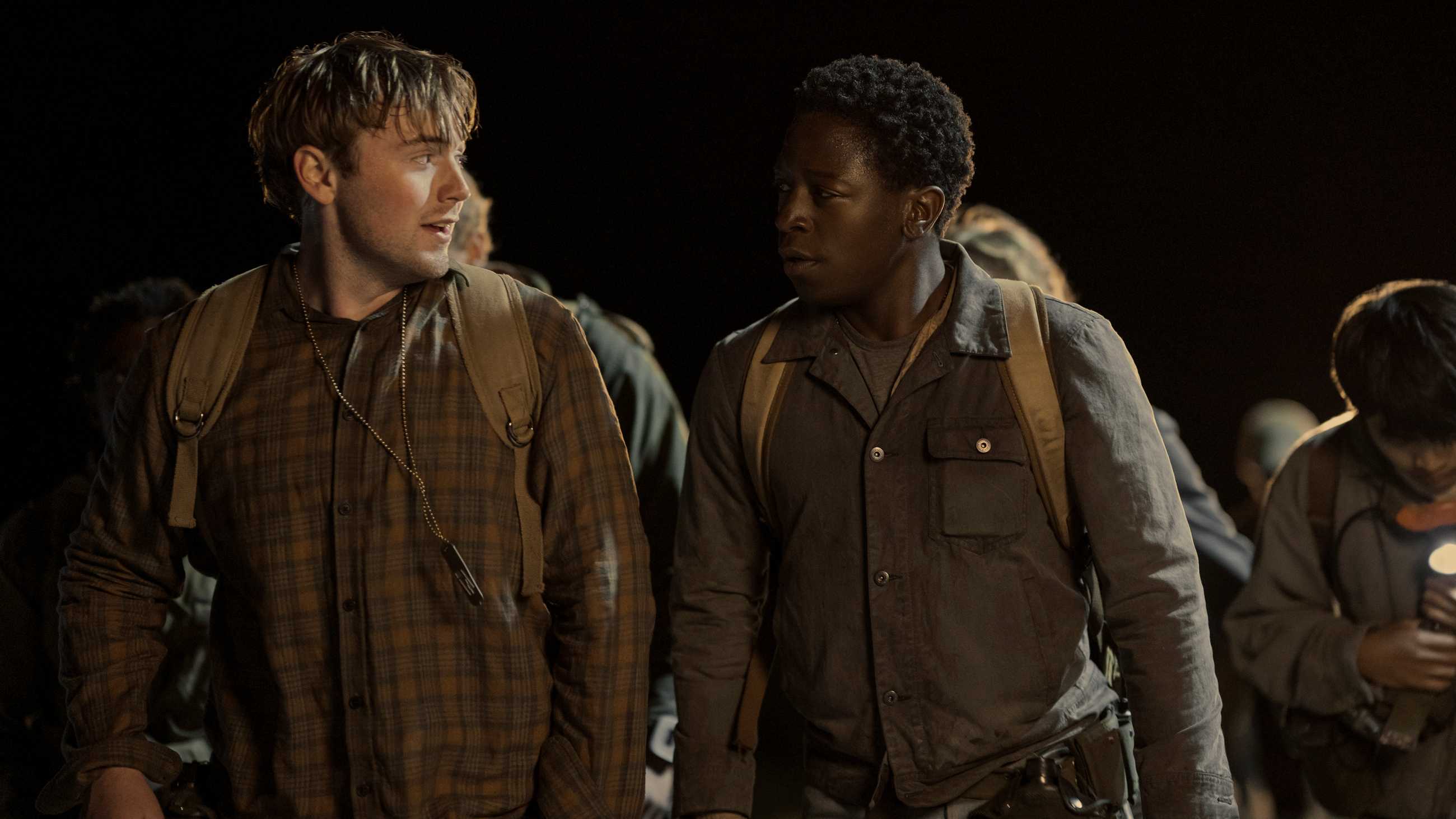 The Long Walk Movie Official Still - David Jonsson Peter McVries 16x9