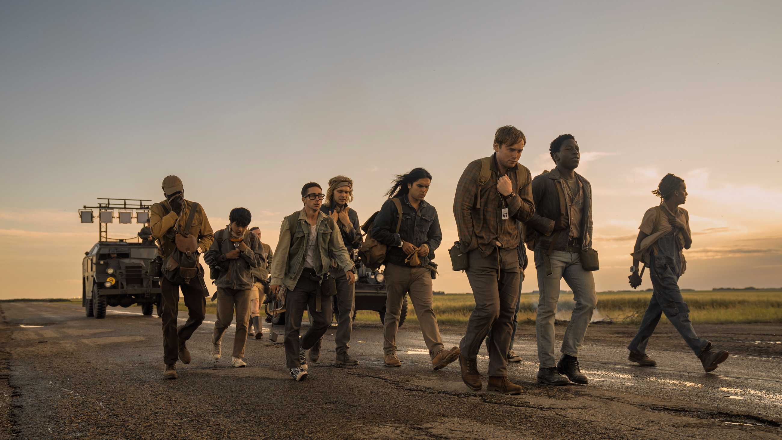 The Long Walk Movie Official Still - Sunset